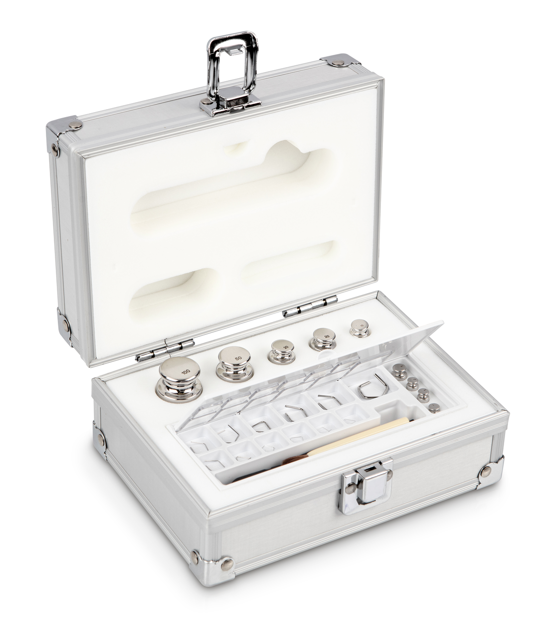 E1 1 mg - 100 g Gewichtsatz im Aluminiumetui