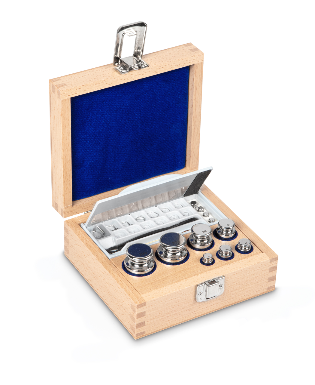 E1 1 mg - 200 g Gewichtsatz im Holzetui