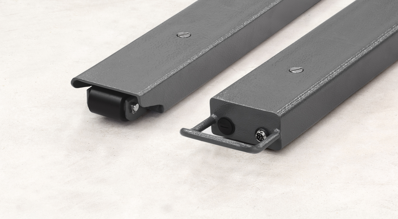 lackiert 2000x120x100 mm | Max 3000 kg | d=1 kg | Wägeplatte: Stahl