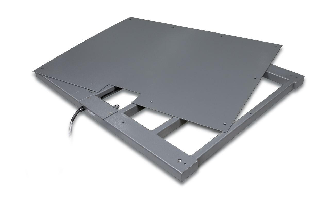 lackiert 1500x1250x90 mm | Max 3000 kg | e=1 kg | d=1 kg | Wägeplatte: Stahl