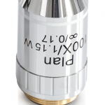 Objektiv Infinity Plan 100x Wasserimmersion. gefedert