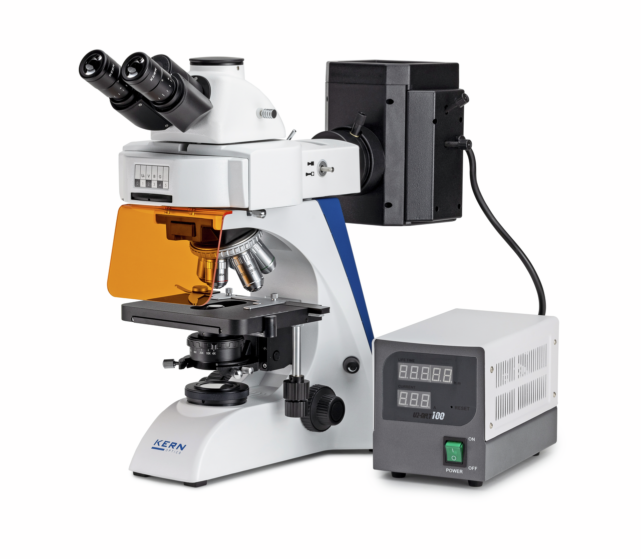 Fluoreszenzmikroskop Trinokular Inf Plan 4/10/20/40/100 | WF10x20 | 100W Hal (IL)