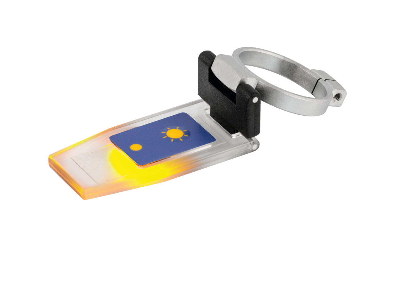 Prisma-Klappe mit LED mit Befestigungsring