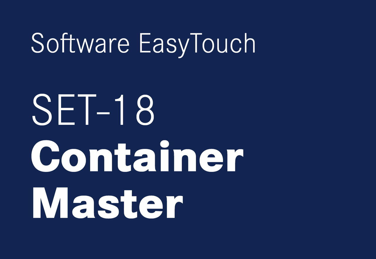 EasyTouch Container Master – Zentrale Behälterverwaltung