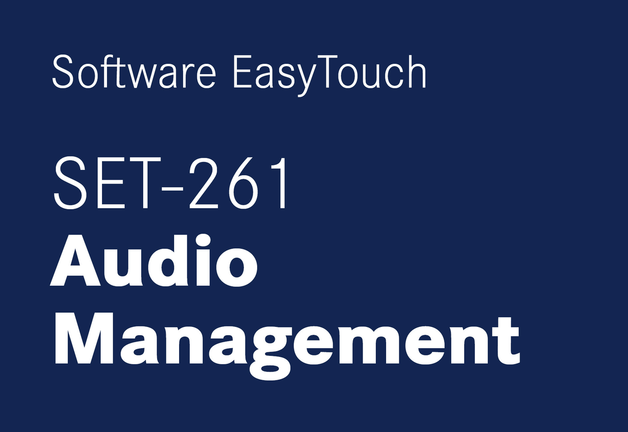 EasyTouch Audio Management - EasyTouch Audio Management – Individuelle Sprach- und Sounddateien