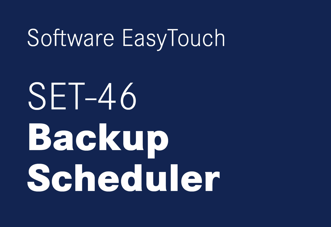 EasyTouch Backup Scheduler – Datensicherung und Wiederherstellung