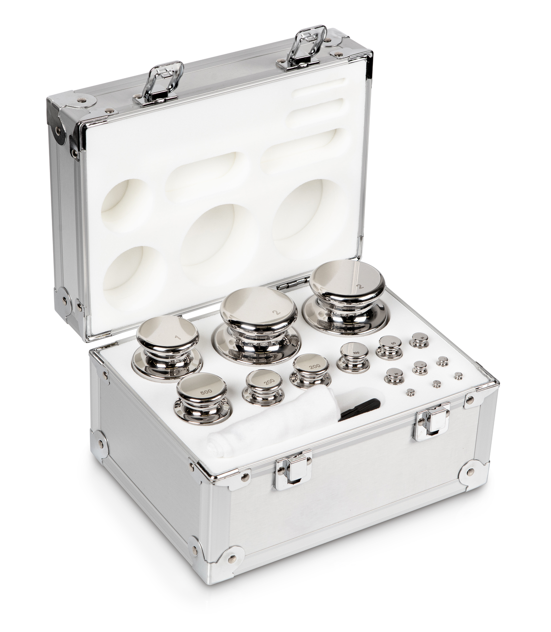 E1 1 g - 2 kg Gewichtsatz im Aluminiumetui