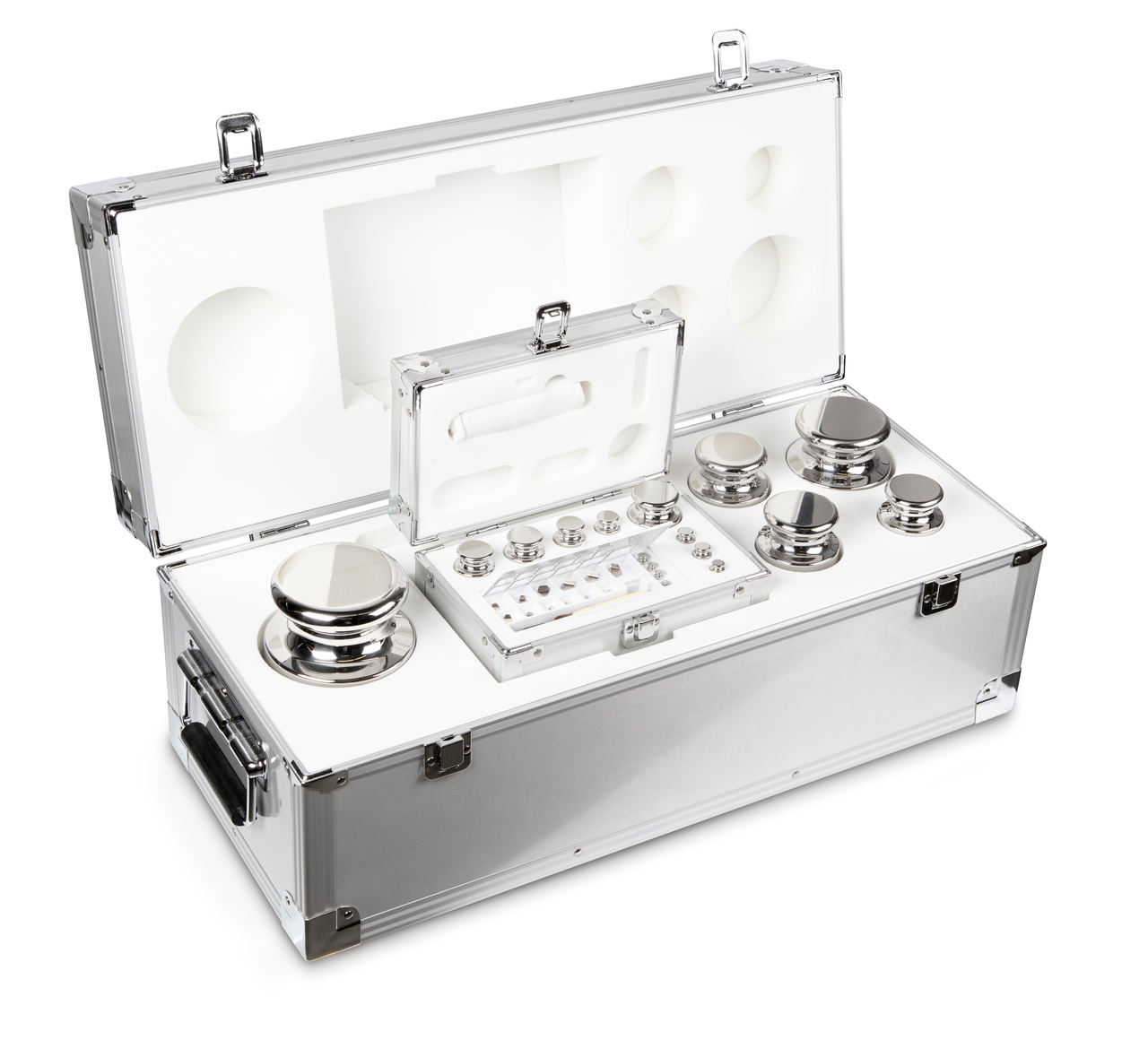 E2 1 mg - 10 kg Gewichtsatz im Aluminiumetui