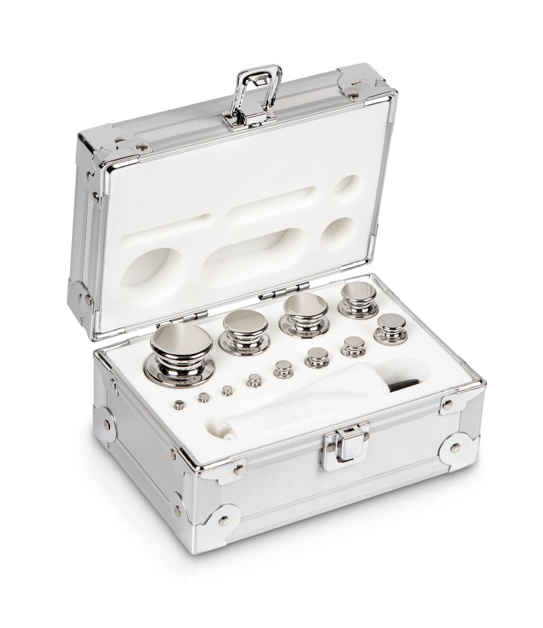 E2 1 g - 500 g Gewichtsatz im Aluminiumetui