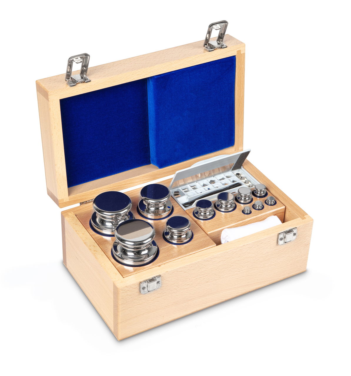 F1 1 mg - 2 kg Gewichtsatz im Holzetui