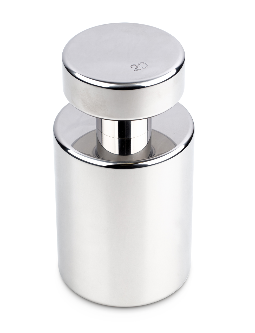 F1 20 kg Prüfgewicht Knopf