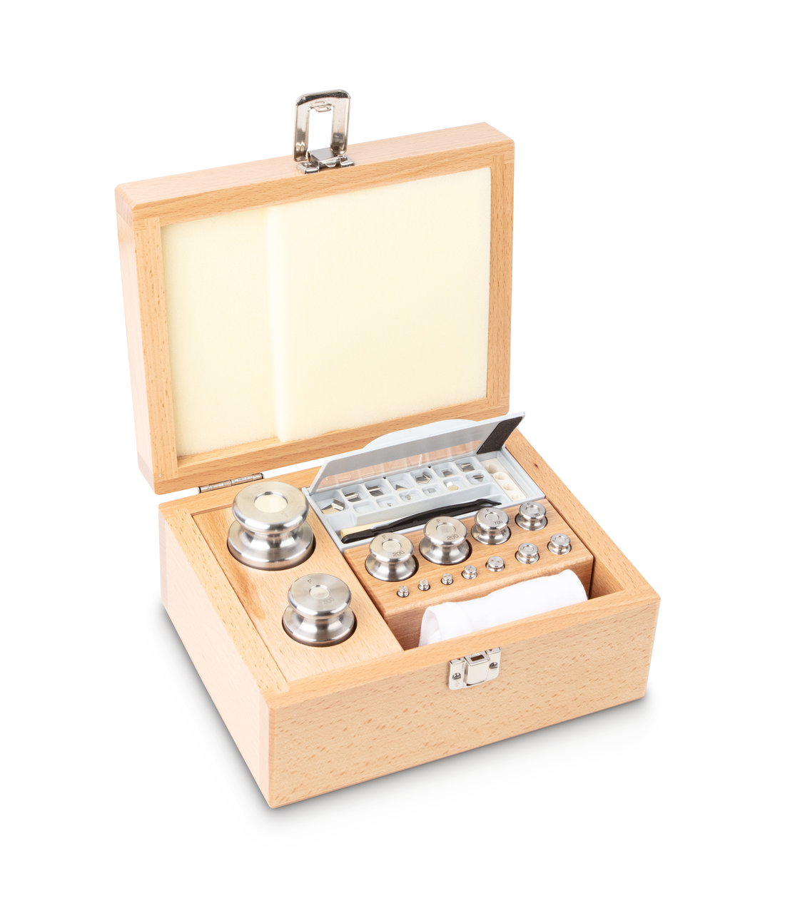 F2 1 mg - 1 kg Gewichtsatz im Holzetui