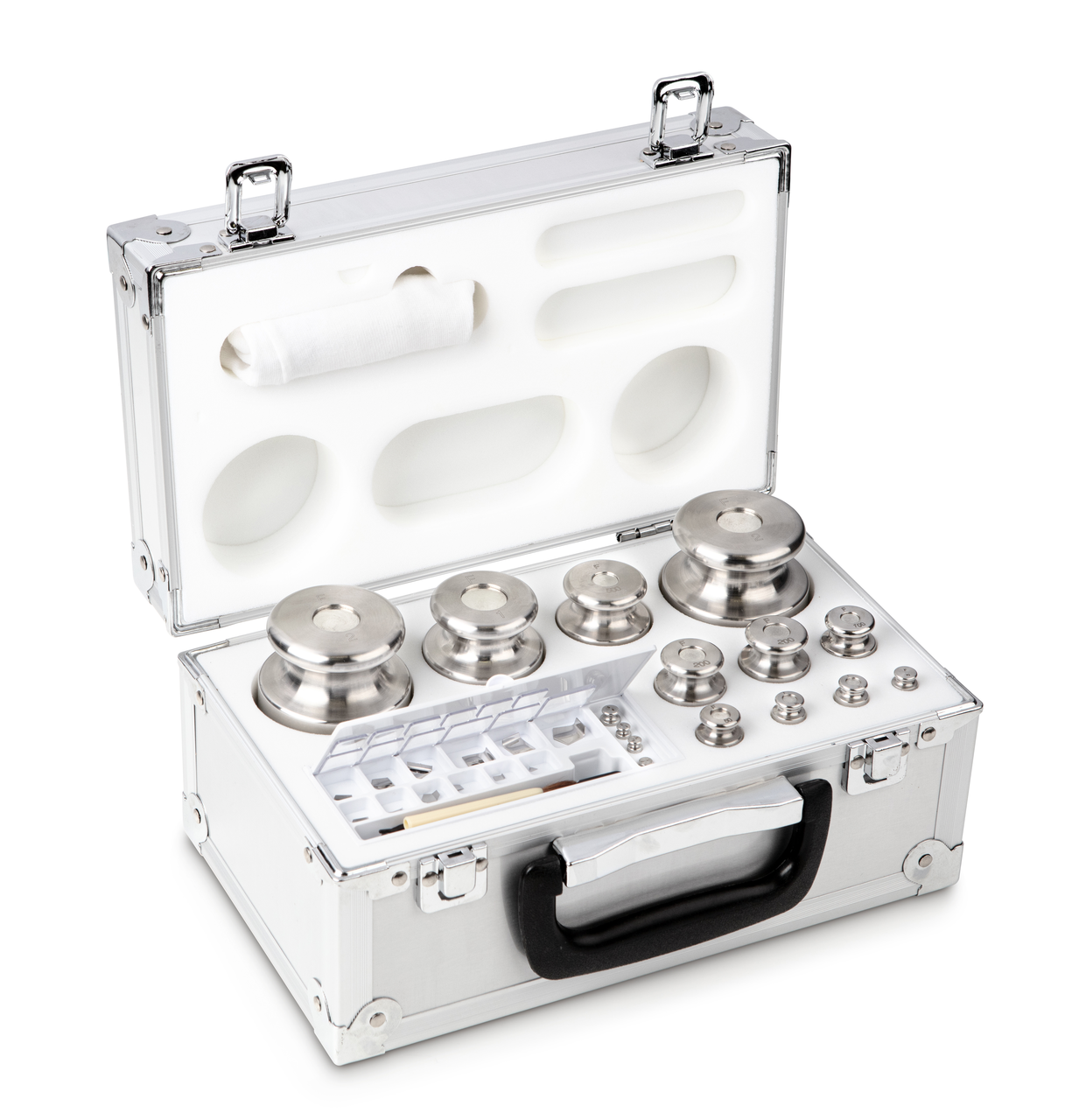 F2 1 mg - 2 kg Gewichtsatz im Aluminiumetui