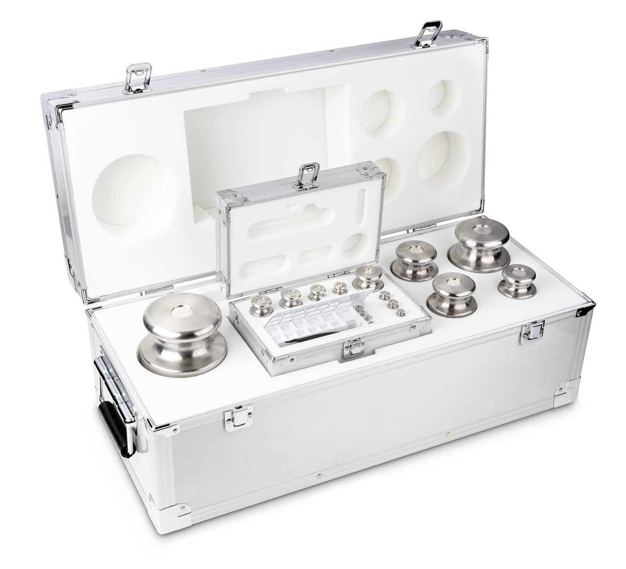 F2 1 g - 10 kg Gewichtsatz im Aluminiumetui