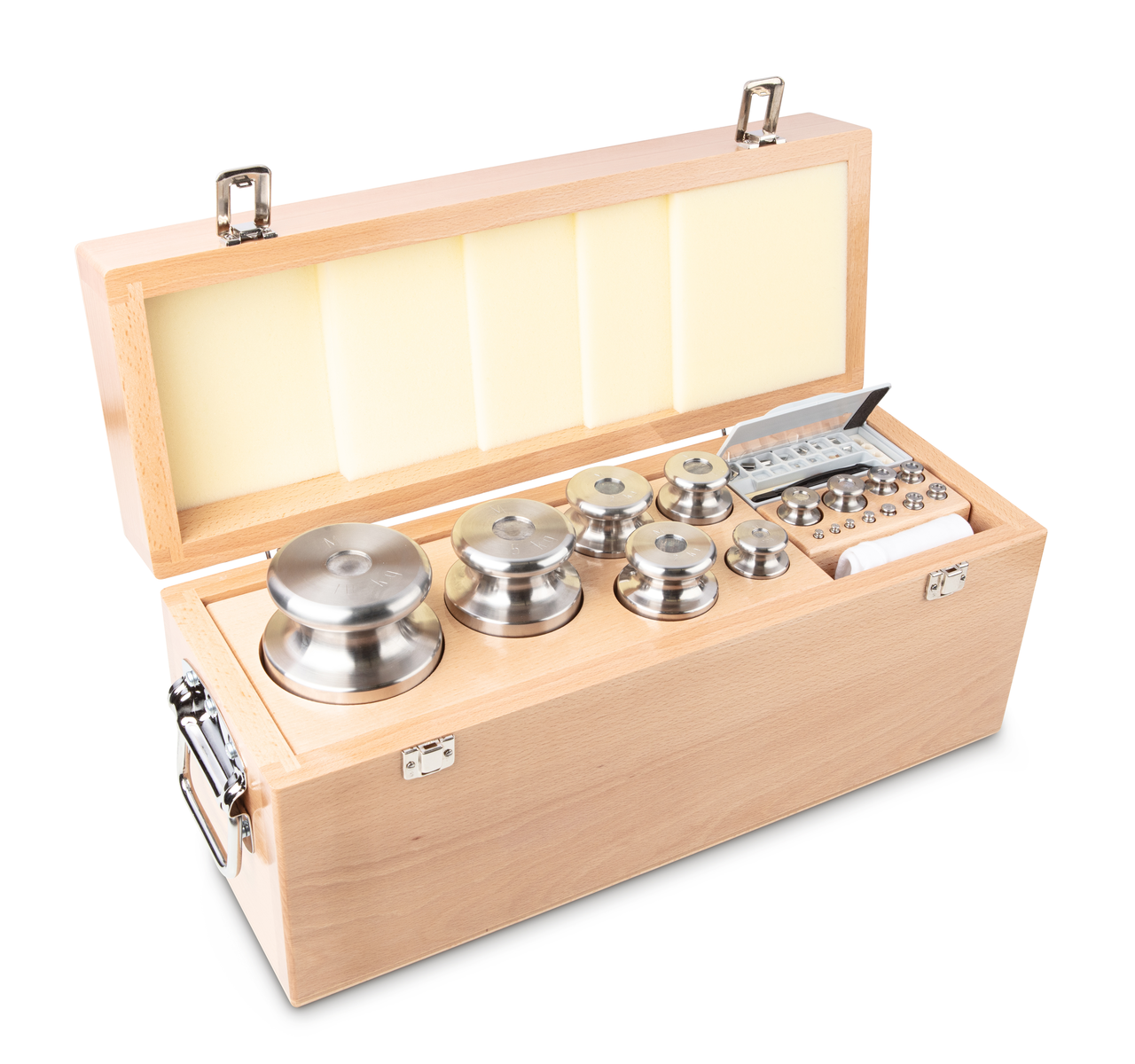M1 1 mg - 10 kg Gewichtsatz im Holzetui