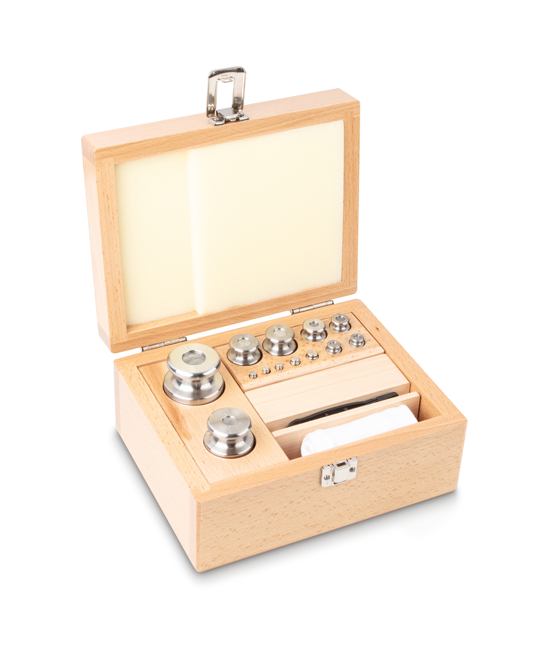M1 1 g - 1 kg Gewichtsatz im Holzetui