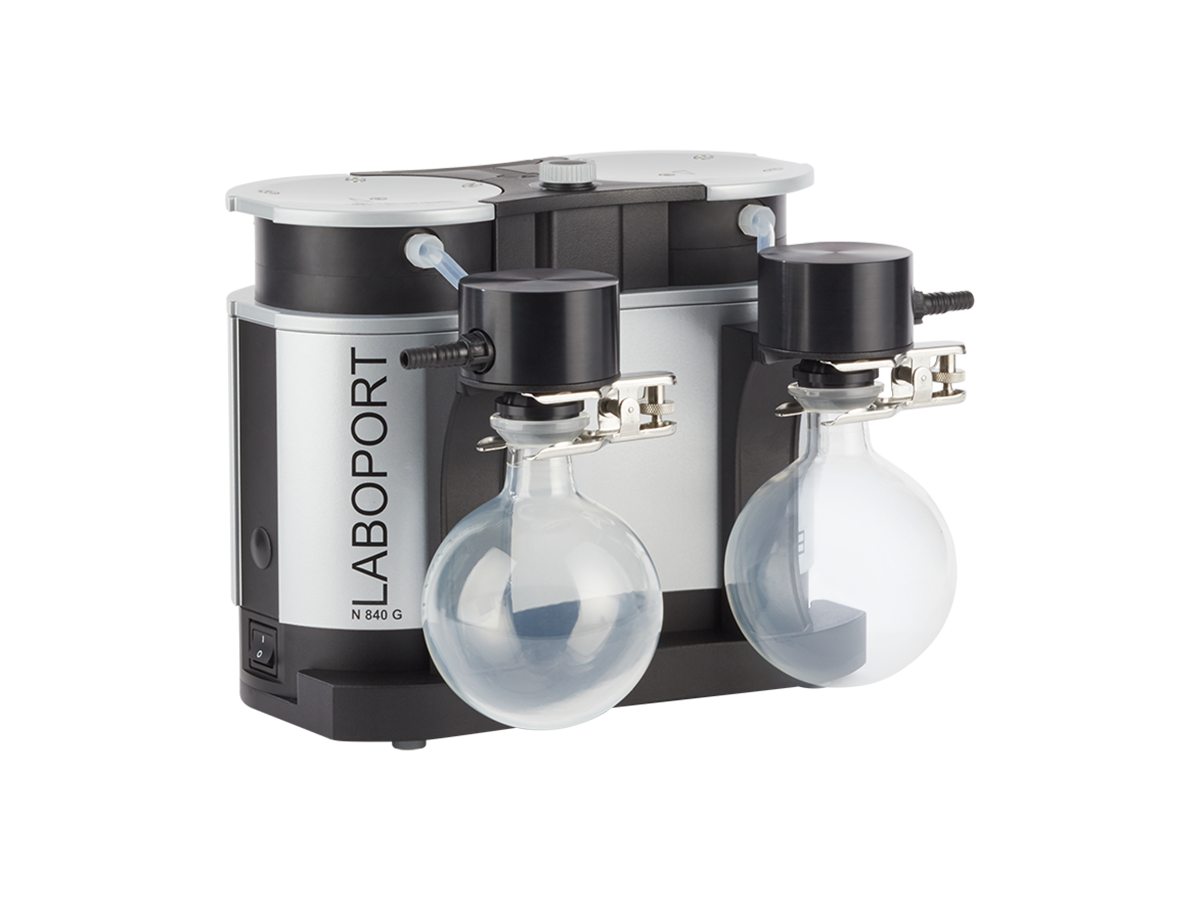 Chemiefestes Vakuumpumpsystem bestehend aus chemiefester Membran-Vakuumpumpe