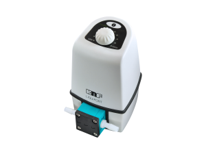 Chemiefeste Membran-Förderpumpe für Flüssigkeiten. Der Einsatz von chemiefesten Werkstoffen wie z.B. PTFE