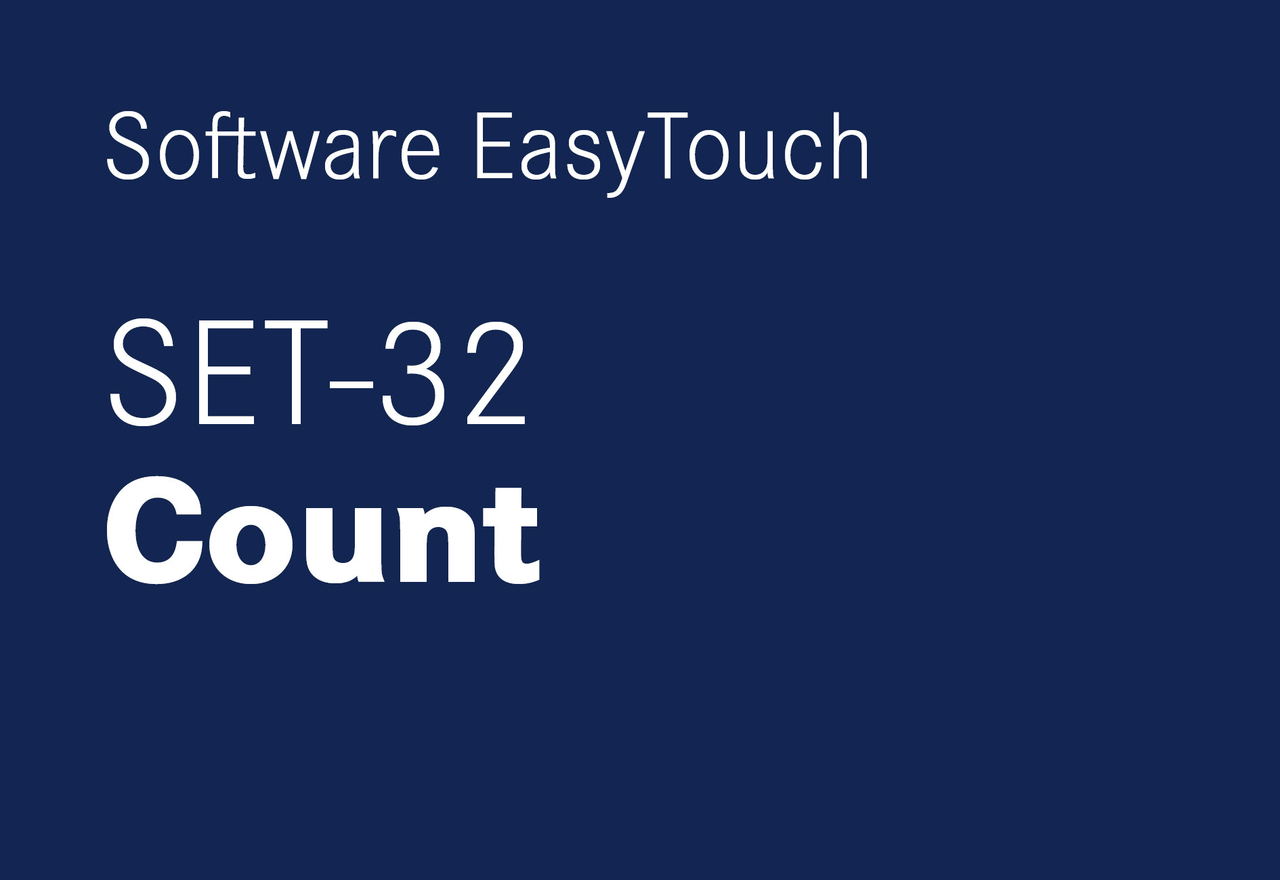 EasyTouch Count – Stückzählfunktion