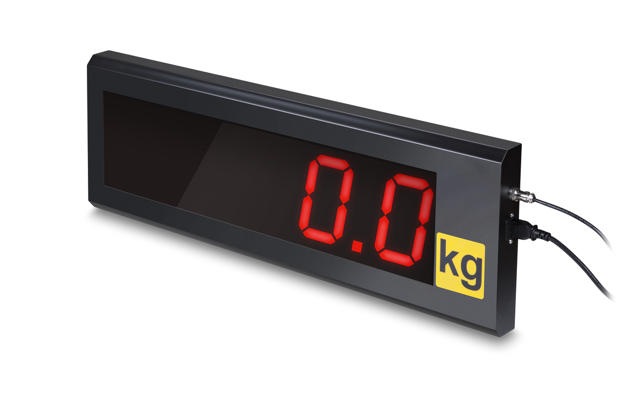 Großanzeige schwarz