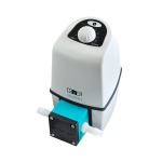 Chemiefeste Membran-Förderpumpe für Flüssigkeiten. Der Einsatz von chemiefesten Werkstoffen wie z.B. PTFE